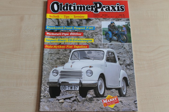 Deckblatt Oldtimer Praxis (10/1991)